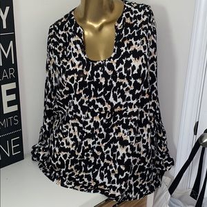 Animal print blouse